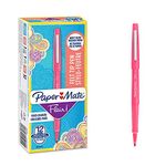 Paper Mate Flair Pen, 1.1mm Medium Tip, Pink, Box of 12