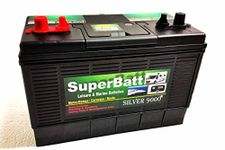 12V 120AH SuperBatt DT120 Deep Cycle Leisure Marine Battery Replace 12V 110AH 105AH Numax XV31MF / Lucas LX31MF