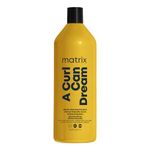 Matrix Curly Hair Shampoo, A Curl Can Dream Deep Cleansing Shampoo,Removes Build Up,Preserves Curl Pattern, Curly Hair Products, For Curly Hair, For Coily Hair, Paraben Free,1000ml Packaging May Vary)