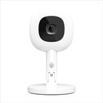 Nanit Pro 1080p HD Smart Baby Monitor & Flex Duo Stand, Featuring Split Screen and Alert Zone Function, Includes Small Breathing Band, White