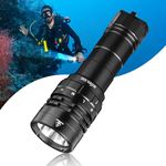 Sofirn Diving Torch SD05 Led Flashlight Super Bright 3000 Lumen, Underwater 100 Meters EDC Light with for Diving Fishing Caving and Outdoors Waterproof