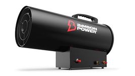 Bimson Power 50kW Propane Space Heater, 170,000 BTU Gas Heater for Industrial Spaces up to 1000m³, Portable Outdoor Warehouse & Garage Heating, Adjustable Thermostat, Low Emissions, 3 Year Warranty