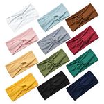 Jesries 12 Pack Headbands for Women Yoga Elastic Hair Bands Workout Running Sport Non Slip Sweat Hair Wrap for Girls