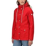 Regatta Womens Bayarma Hooded Waterproof Jacket - Red - 14