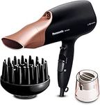 Panasonic EH-NA65CN895 Nanoe Hair Dryer with Diffuser, Quick Dry & Styling Nozzle - Visibly Improved Shine (Rose Gold), Gifts for women