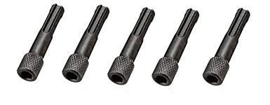 AASONS SDS Plus Socket Adapter 1/4" (6.35mm) Hex Shank Screwdriver Bit Holder | Hex Bit Socket Adapter Converter for SDS+ Hammer Drill Machines (Pack Of 5)