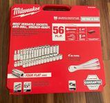 Milwaukee Electric - 3/8 DR 56PC Ratchet Socket Set SAE Metric