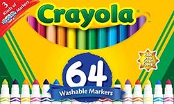 Crayola Washable Markers, 64 ct. Variety Pack, Art Tools, Perfect for Home or School, Great Gift