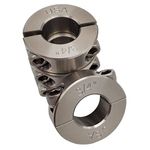 Coastal Shaft Collars - 0.75" Bore Diameter - Clamping Two Piece Shaft Collar - 303 Stainless Steel (4 Pack)