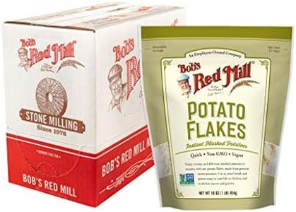 Bob's Red Mill Instant Mashed Potatoes Creamy Potato Flakes, 16-ounce (Pack of 4)