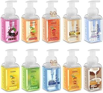 Foaming Hand Soap Pack of 10 - Moisturizing Hand Soap with Aloe Vera and Essential Oils - Alcohol-Free Hand Wash in Citrus Blend, Lemon, Orange, Lime, Grapefruit, Black Cherry Fragrances & More, Scented Hand Wash for Kitchen or Bathroom