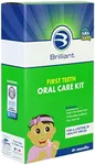 First Teeth Oral Care Kit of Baby Buddy by Brilliant's Oral Care Program - Includes Baby's 1st Teether-Brush