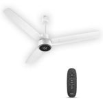 Havells FAB BLDC ULED Ceiling Fan 1200mm, 350 RPM, Savings upto 65%, Reverse Rotation,4 Modes (Boost, Sleep, Breeze, Mop), Low Wattage 30W, Low Noise, Air Flow:225 CMM, 3 Year Warranty,Elegant White