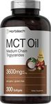 Horbaach MCT Oil Capsules 3600 mg 300 Softgels Keto Friendly Coconut Pills Highest Potency Huge Size Non-GMO, Gluten Free Pack of 2