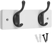 Keypak 2 Matte Black Coat Hooks on 