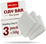Maxshine Magic Clay Bar 3-Pack (150g) Fine Grade Material for Car Clay Bar Auto Detailing - Efficiently Cleans & Removes Surface Contaminants from Paintwork, Glass, Plastic, & Metal Surfaces