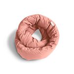 Huzi Infinity Pillow - Travel Neck Pillow - Versatile Soft 360 Support Scarf - Machine Washable - Home Travel Flight Road Trips (Pink)