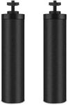 airkitrep Water Filter Replacement for Berkey, Black Purification Elements, Activated Carbon Filters, Compatible with Berkey Gravity Water Filter System, Pack of 2