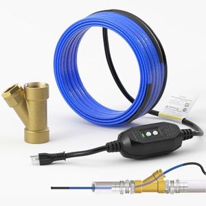 Upgrade In Pipe Heating Cable with Y-Fitting, CSA Certified Self-Regulating Heating Cable Inside Pipe for Easy Installation, 120V 150ft, YeloDeer Freeze Protection for Drinking Water Pipes