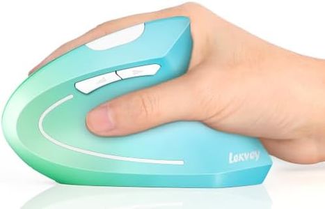 Lekvey Ergonomic Mouse, Rechargeable Vertical Wireless Mouse, Blue Green