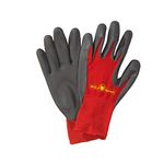 Wolf-Garten WOLFGarten GHBO8 Washable Soil Care Gloves, Red, Medium