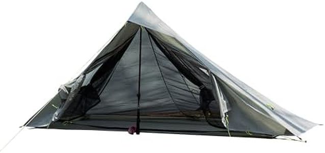 Nature Link Altair One Ultralight Backpacking Tent, 1 Person Trekking Pole Backpacking Tent, Waterproof, Compact, 3 Season, Double Wall Shelter for Backpacking, Camping, Thru Hiking, Trekking