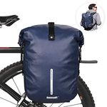 Rhinowalk Bike Pannier 20L Bicycle Rear Rack Bag - Laptop Storage, Backpack, Shoulder Bag With Rain Cover