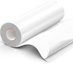 White Permanent Vinyl Roll for Cricut, 12" x 40 FT White Adhesive Vinyl for All Cutting Machine, Indoor Outdoor White Vinyl, Waterproof Cup Sticker DIY Craft Decor