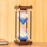 Rainbow Hourglass Timer,30 Minutes Sand Timers,Hour Glass with Sand Timer for Gift,Hourglass Decor for Home, Desk,Office, Wedding Decor (Blue 30 min)