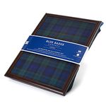 Blue Badge Co Tartan Lap Tray with Bean Bag Cushion, Padded Lap Tray for Dinner with TV or Breakfast in Bed, Laptop Holder, Moulds to Your Lap, 700 g