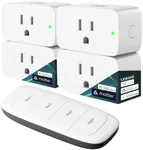 Linkind Matter Smart Plug with Remote, Work with Apple Home, Siri, Alexa, Google Home, SmartThings, Smart Outlet 15A/1800W Max, Smart Home Automation, Remote Control,Timer&Schedule, 2.4G Wi-Fi, 4 Pack