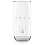 Smeg MFF02WHUK Retro 50s Style Mini Milk Frother, Pre Set Functions, Manual Function, 500W, White
