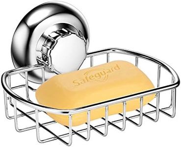 MaxHold Cesta de jabón/Jaboneras Ventosas - Sistema de vacío - Acero Inoxidable Nunca se oxida - para baño y Cocina
