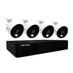 Night Owl CCTV Video Home Security Camera System with 4 Wired 1080p HD Indoor/Outdoor Cameras with Night Vision (Expandable up to a Total of 16 Wired Cameras) and 1TB Hard Drive