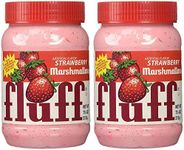 Marshmallow Fluff Traditional Baking Spread and Crème, Gluten Free, No Fat or Cholesterol, Strawberry (Strawberry, 7.5 Ounce (Pack of 2))