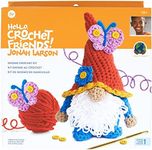 Boye Jonah's Hands Gnome Beginners Crochet Kit for Kids and Adults, Multicolor 12 Piece, Small