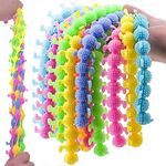 24Pcs Caterpillars Sensory Toys Stretchy String Colorful Fidget Toys, Caterpillars & Classic Noodles Sensory Toy, Squeeze Stress Relieve Anxiety for Kids, Easter Basket Stuffers