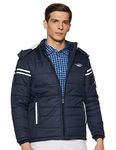 Qube By Fort Collins Men's Nylon Solid Short Length Jacket (87171Az_Navy_M_Navy Blue_Medium)