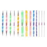 Oytra 13 Piece Mandala and Acrylic Dotting Tool Set Embossing Stylus for Pottery Ceramic and Polymer Clay (Multicolour)