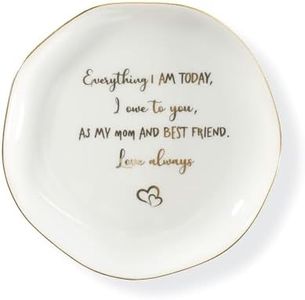 YZMICSTAR Mom Gifts Jewelry Dish Tray, Mom Birthday Gifts From Son/Daughter, Galentines Day Gifts For Mom Jewelry Plate