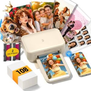 HPRT Photo Printer 4x6 with 108 Sheets Photo Paper & 2 Ribbons