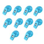 Suction Cup Clips Shower Curtain Clips, 10Pcs Shower Curtain Clips with Suction Cup, Shower Curtain Clips with Suction Cup, Shower Curtain Clips Shower Splash Clips with Suction Cup for Window (Blue)