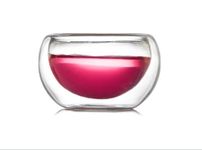 50ml Double Walled Clear Glass Borosilicate Tea/Espresso Cup Coffee (Set of 6)