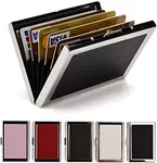 EASTNIGHTS RFID Credit Card Holder Metal Credit Card Case Wallet Business Card Holder for Women Men black