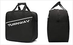 TurnWay Ski/Snowboard Boot Bag | Store & Transport Ski Gear, Boots, Gloves, Helmet, Goggles & Extras | Boot Bag for Snowboard & Skis | Perfect as Travel Luggage | Quality Zippers (Black)