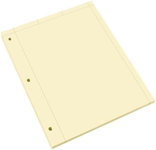 ROARING SPRING Graph Ruled Engineering Pad, Engineering Graph Paper Pad, 5x5 Enclosed Grid, 8.5" x 11", 100 Sheets, 3 Hole Punched, Buff Tinted Sheets, Made in USA