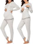 Ekouaer Women Fleece Maternity Ther