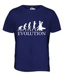 Candymix - Ballroom Dancing Evolution of Man - Mens T Shirt Top T-Shirt, Size X-Large, Colour Navy