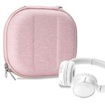 Geekria NOVA On-Ear Headphones Case Compatible with JBL Tune 510BT, Tune 660NC, Tune 560BT, Tune 500BT, Jr 310BT Case, Replacement Hard Shell Travel Bag with Cable Storage (Pink)