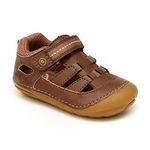 Stride Rite Baby Boys Soft Motion Sonny Sandal, Brown, 4 Wide Infant US